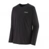 Tekninen yläosa Patagonia Cap Cool Merino Graphic Shirt (Heritage Header/ Musta) mies