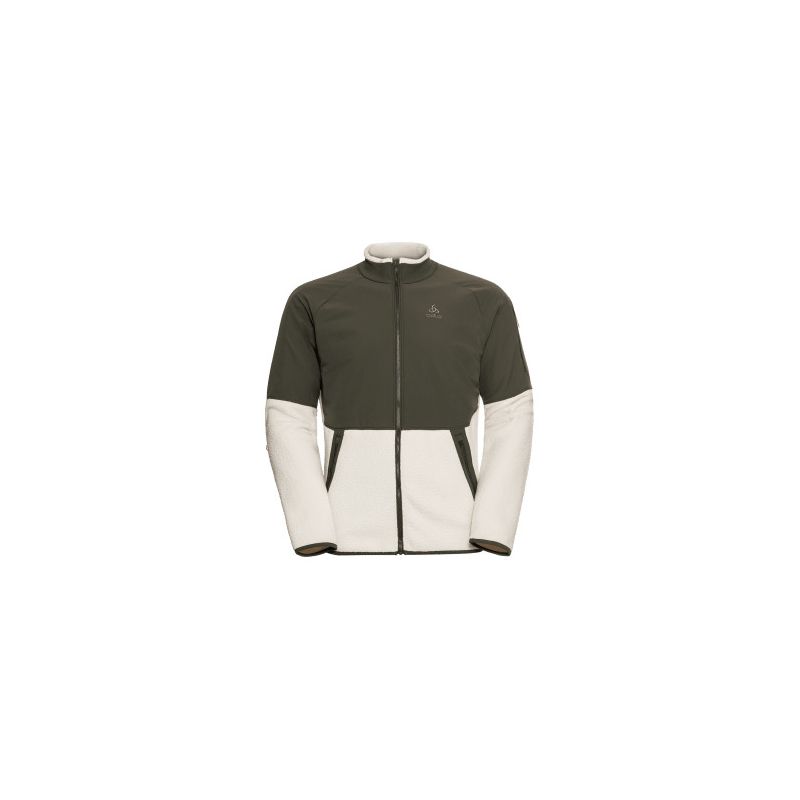 Polar Odlo Halden Cosy Full zip (profondità - latte di mandorla) uomo