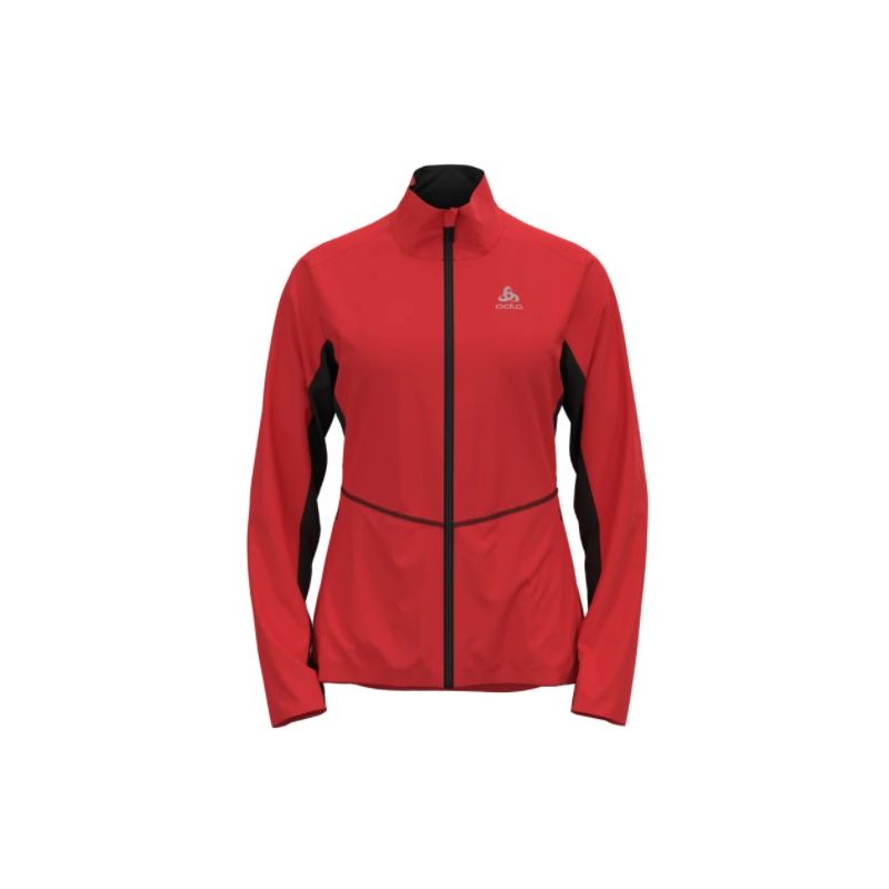 Cross-country ski jacket Odlo Markenes (poppy red-black) woman