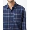 Tentree Benson Flannel Shirt (Olive Night Green Lake Ombre Plaid) man