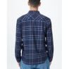 Tentree Benson miesten flanellipaita (Olive Night Green Lake Ombre Plaid)