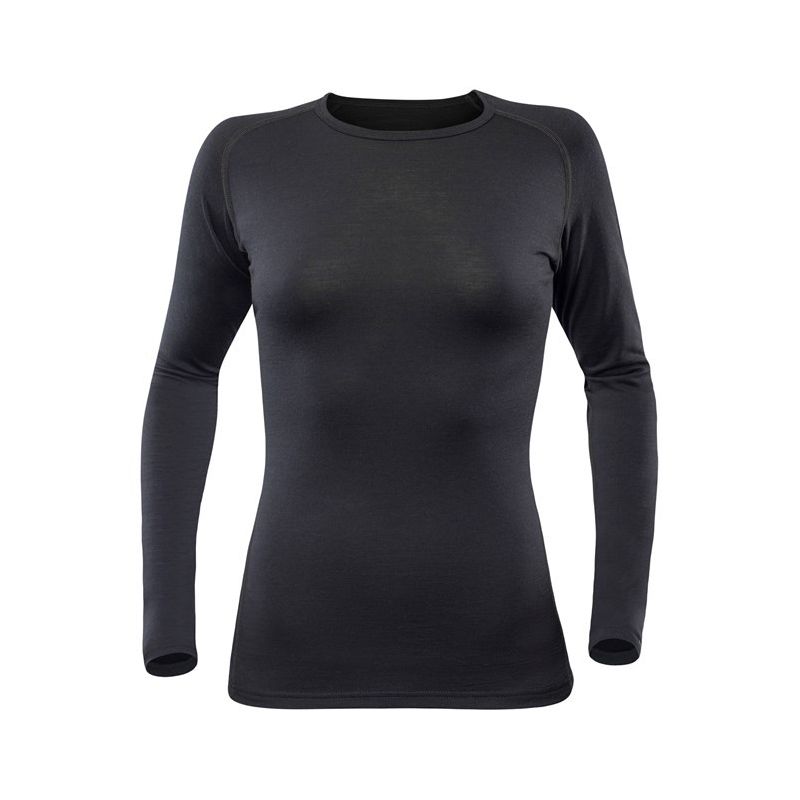 T-shirt donna a maniche lunghe Devold Breeze Merino 150 (nero)