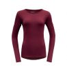 Camiseta de manga larga Devold Breeze Merino 150 (Beetroot) para mujer