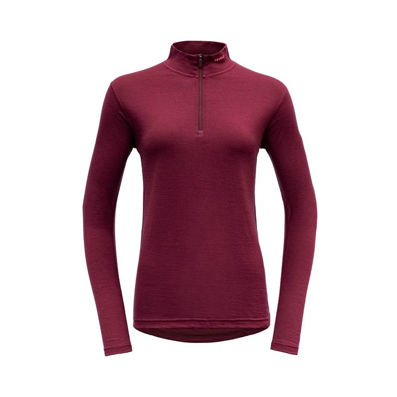 Technical top Devold Breeze Merino 150 Half Zip Neck (Beetroot) woman