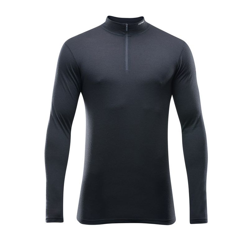 Men's technical top Devold Breeze Half Zip Neck (Black)