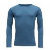 Langermet T-skjorte Devold Breeze Shirt (blå melange) herre