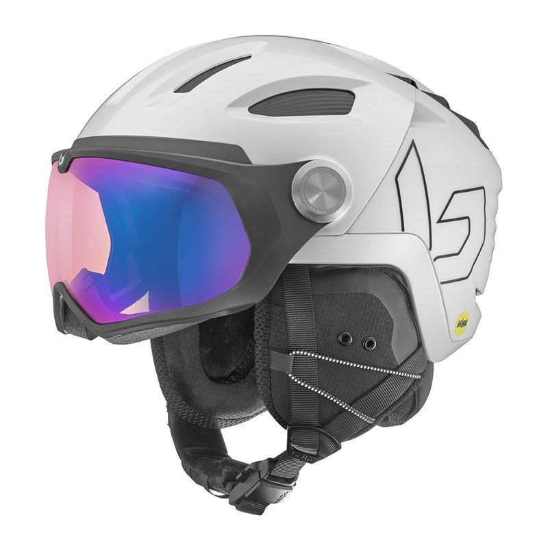 Visiirikypärä Bollé V-Ryft MIPS (White pearl shiny - kategoria 1-3)
