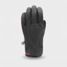 Kort vindstopper softshell racerhanske (SORT RØD)