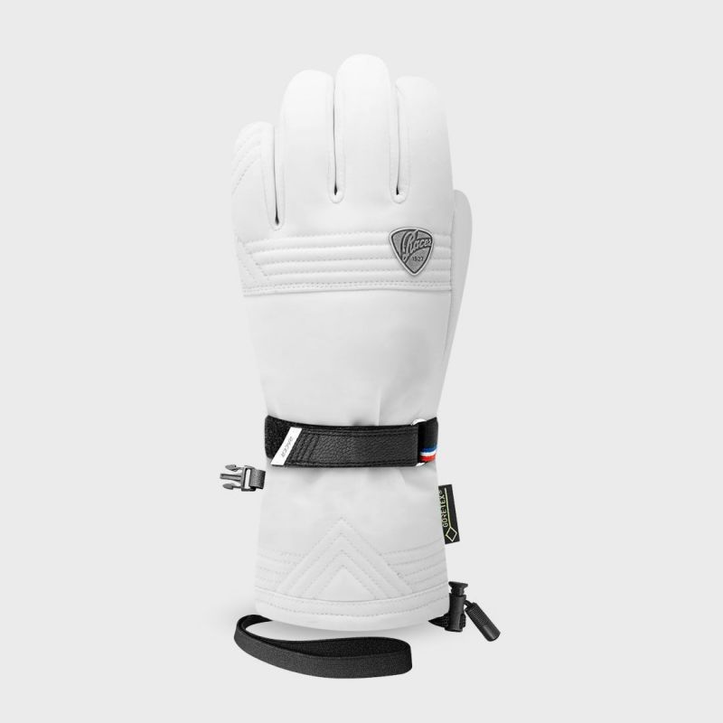 Naisten Racer GORE-TEX hanhenuntuva softshell (VALKOINEN) hiihtohanska