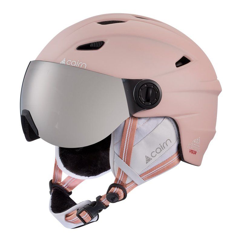 Casco con visera Junior Cairn Electron Visor (Powder Pink)