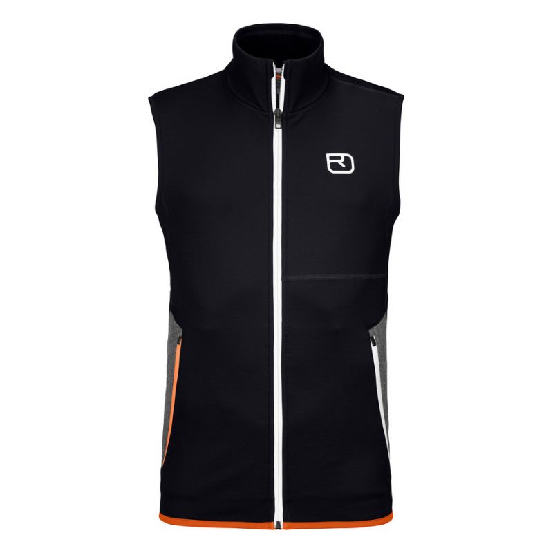 Ermeløs jakke Ortovox Fleece (Sort ravn) mann