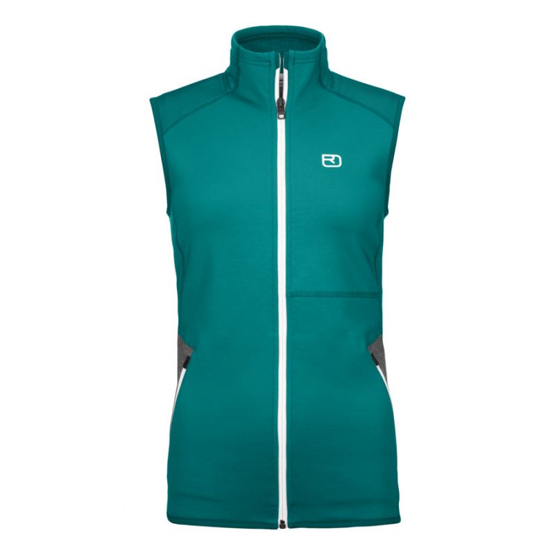 Ärmlös jacka Ortovox Fleeceväst (Pacific Green) Kvinnor