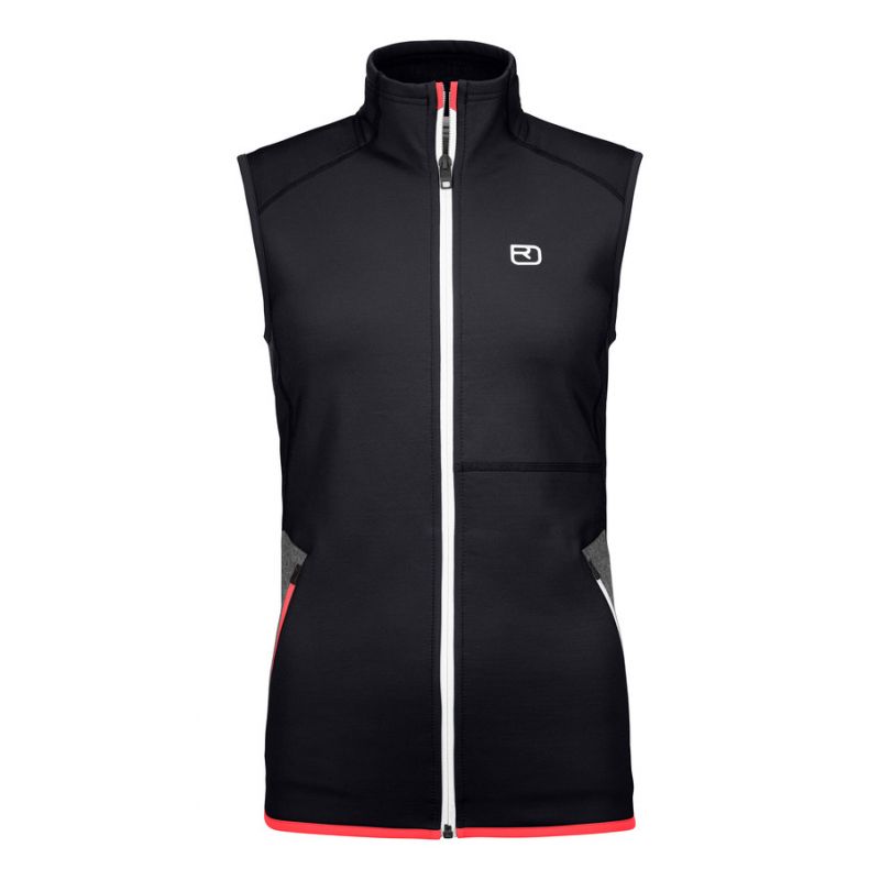 Mouwloze Jas Ortovox Fleece Vest (Zwarte raaf) vrouwen