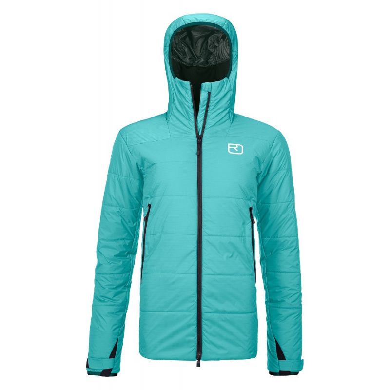 Hiihtotakki Ortovox Swisswool Zinal Jacket (Ice Waterfall) nainen
