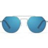 SERENGETI Shelby Shiny Silver Spirit Polarized 555nm Blue Cat 2 To 3