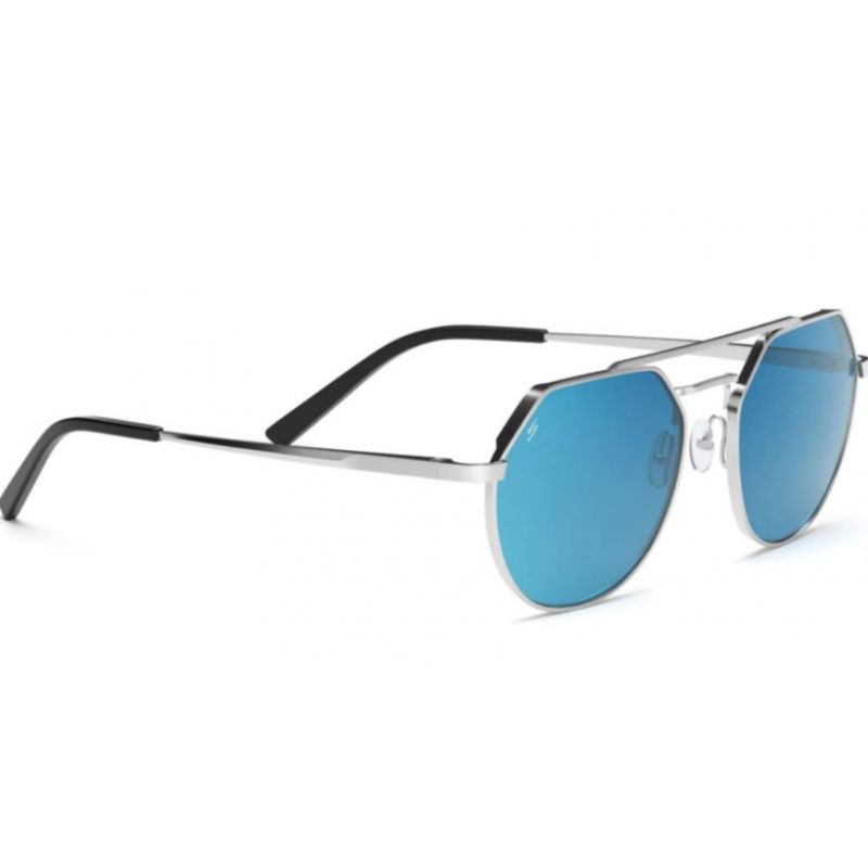 Glasögon Serengeti Shelby (Shiny Silver Spirit Polarized Blue Cat 2 till 3)