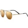 SERENGETI Shelby Shiny Silver Spirit Polarized 555nm Blue Cat 2 To 3