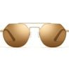 SERENGETI Shelby Shiny Silver Spirit Polarized 555nm Blue Cat 2 To 3