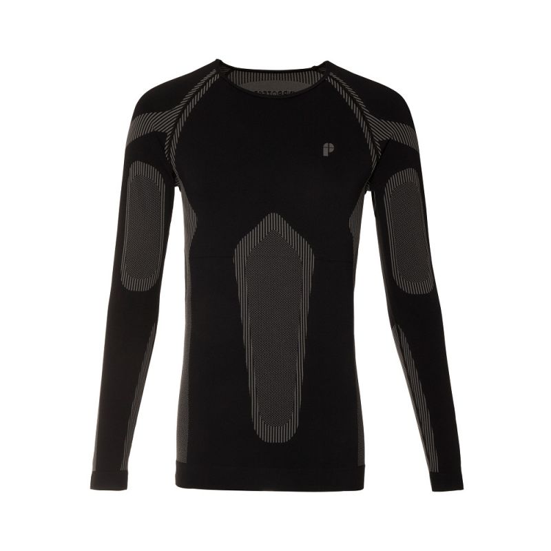 Protest Timp Thermo (True Black) heren technische top