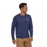 M's L/s Cap Cool Daily Graphic Shirt Patagonia Clean Climb Hex: New Navy X-Dye