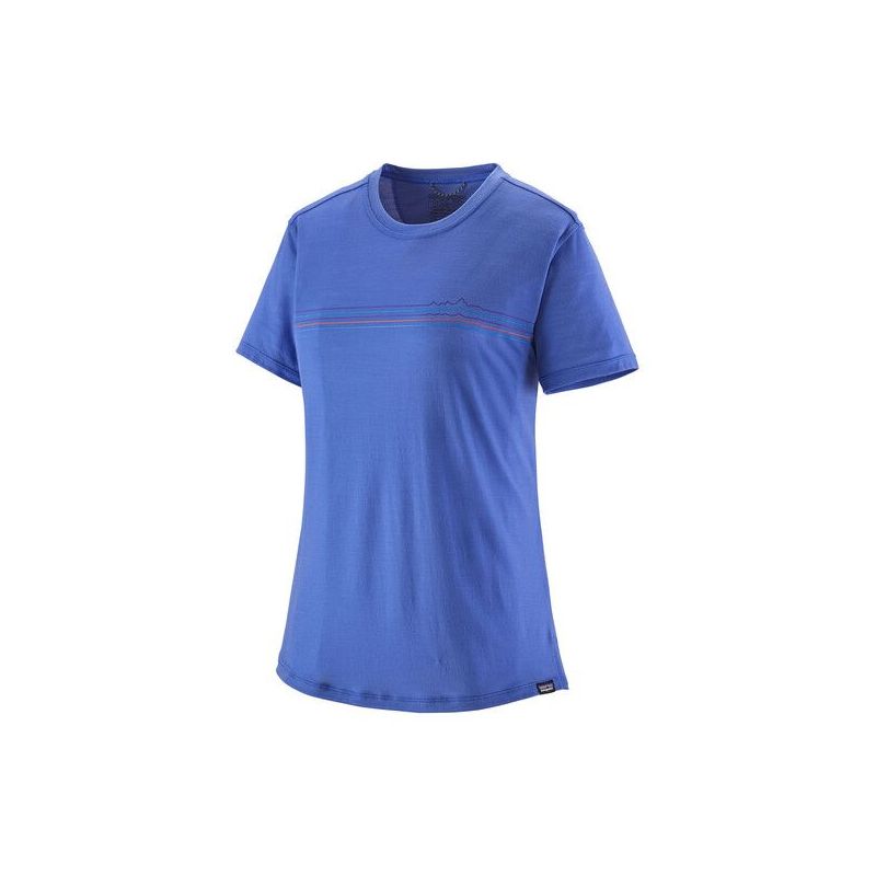 Cap Cool Merino Graphic T-Shirt Patagonia (Float Blue) Damen