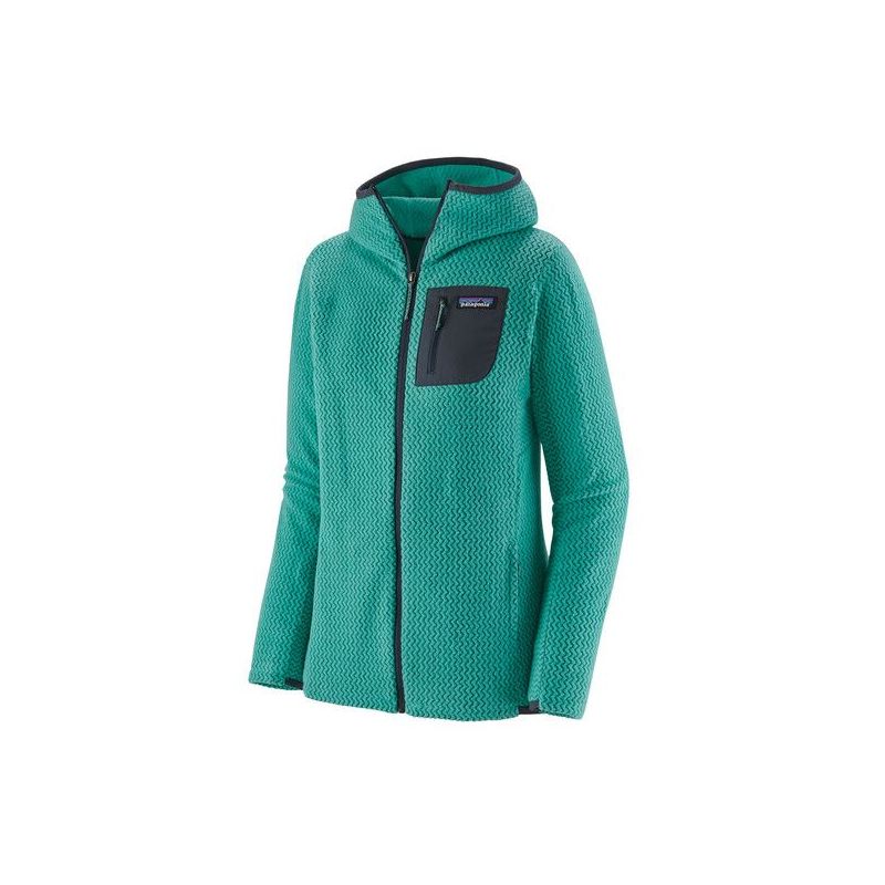 Fleece Patagonia R1 Air Full-zip Hoody (Fresh teal) Women