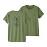 W's Cap Cool Daily Graphic Shirt Clean Climb Bloom: Sedge Green X-dye
