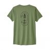 W's Cap Cool Daily Graphic Shirt Clean Climb Bloom: Sedge Green X-dye