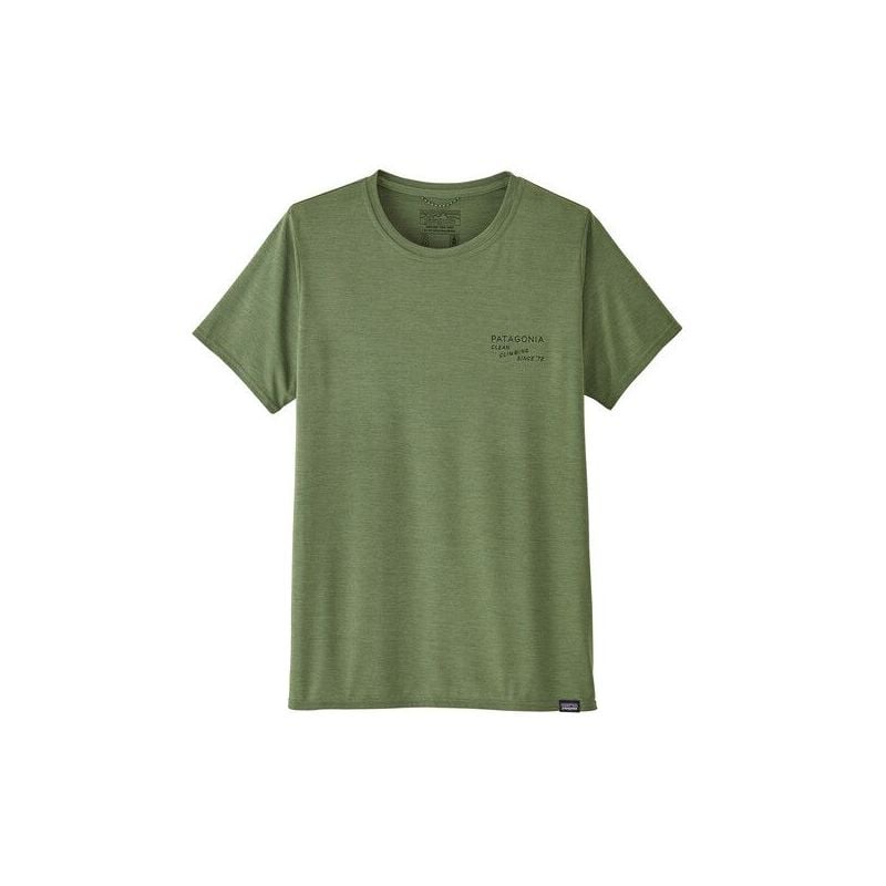 T-shirt Patagonia Women's W's Cap Cool Daily Graphic Clean Climb Bloom (sedge green x-dye)
