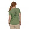W's Cap Cool Daily Graphic Shirt Clean Climb Bloom: Sedge Green X-dye