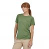 W's Cap Cool Daily Graphic Shirt Clean Climb Bloom: Sedge Green X-dye