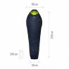 Schlafsack Millet Baikal 1100 Long (Saphir)