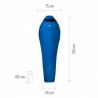 Schlafsack Millet Baikal 750 Reg (Sky diver)