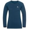 T-shirt Crew Neck L/s Essential Seamless Odlo blue wing teal melange