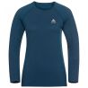 T-shirt Crew Neck L/s Essential Seamless Odlo blue wing teal melange