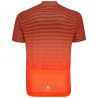 T-shirt S/u Collar S/s Full Zip Essentia Odlo black - exuberant orange