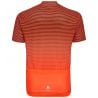 T-shirt S/u Collar S/s Full Zip Essentia Odlo black - exuberant orange