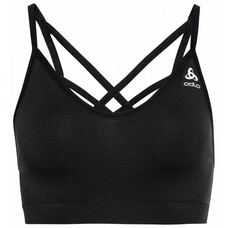 Sujetador para mujer Odlo Seamless Soft (Black - Grey Melange)