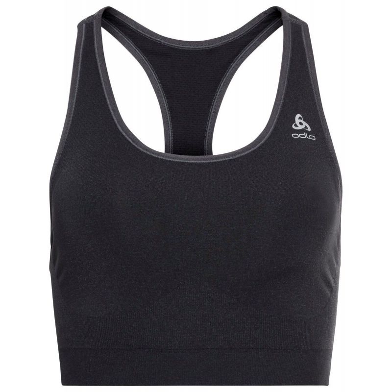 Brassiere ODLO Seamless Medium Ceramicool (Black Melange) femme