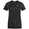 Bl Top Crew Neck S/s Blackcomb Light Odlo black - space dye