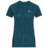 T-shirt Odlo Blackcomb Light (blue wing teal - space dye) vrouw