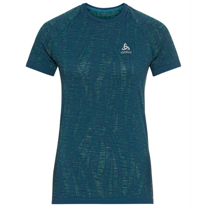T-shirt Odlo Blackcomb Light (blue wing teal - space dye) woman