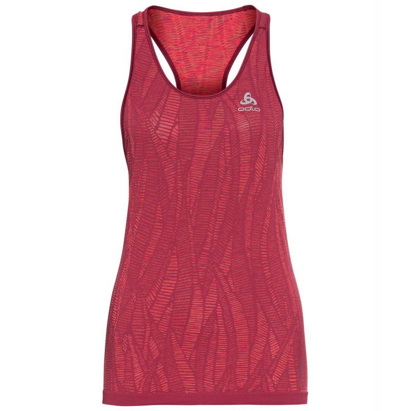 Tank top Odlo Crew Neck Singlet Blackcomb Light (raspberry fudge - space dye) woman