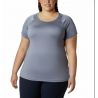 Columbia Peak To Point Ii Ss Tee-new Moon Heathe