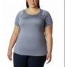 Columbia Peak To Point Ii Ss Tee-new Moon Heathe