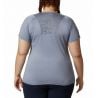 Columbia Peak To Point Ii Ss Tee-new Moon Heathe