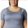 Columbia Peak To Point Ii Ss Tee-new Moon Heathe