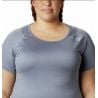 Columbia Peak To Point Ii Ss Tee-new Moon Heathe