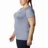 Columbia Peak To Point Ii Ss Tee-new Moon Heathe