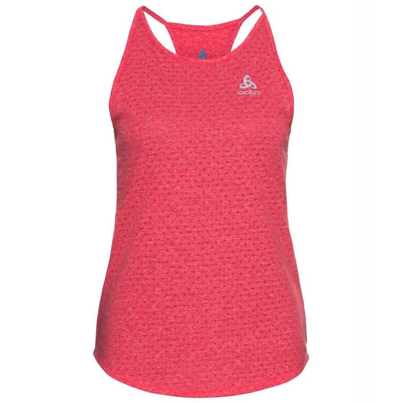 Camiseta de tirantes para correr Odlo easy linencool (holly berry Melange) mujer